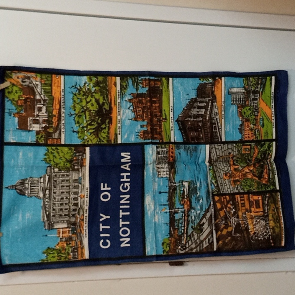 City Of Nottingham Linen Tea Towel